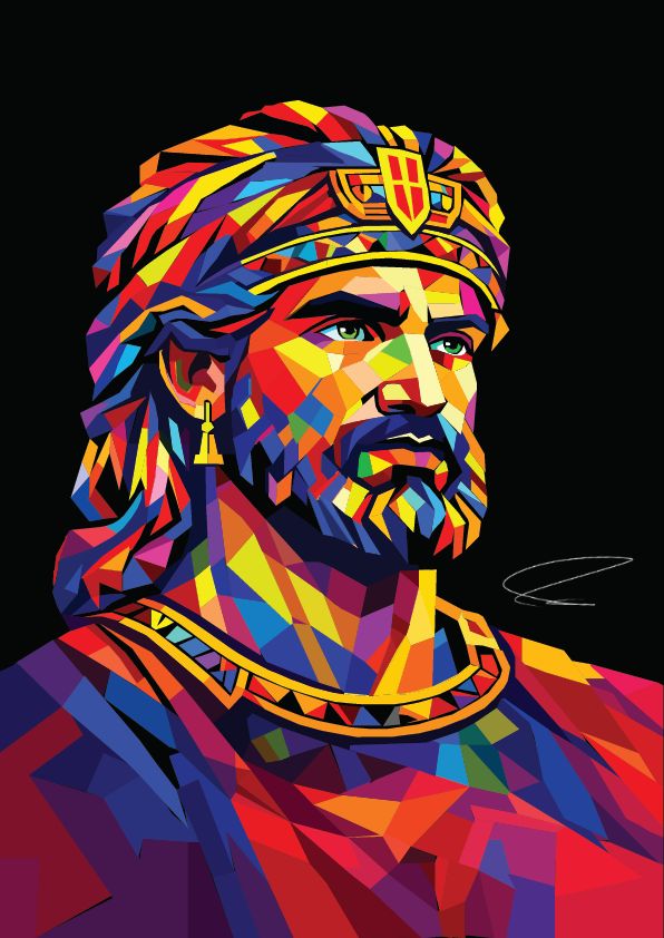 نقاشی دیجیتال کوروش